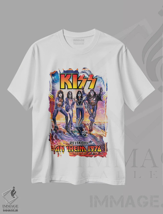 تیشرت سفید طرح دار کیس اناهایم، دست نقاشی و طراحی دستی اثر هنر کریس هافمن | immage.ir