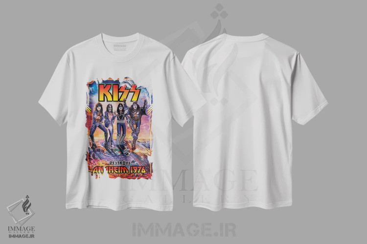 تیشرت سفید طرح دار کیس اناهایم، دست نقاشی و طراحی دستی اثر هنر کریس هافمن | immage.ir