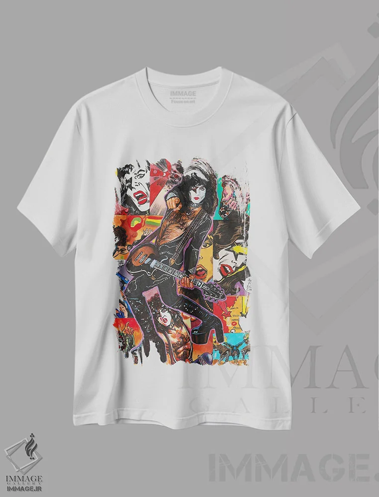 تیشرت سفید طرح دار کمیک استارچایلد، دست نقاشی و طراحی دستی اثر هنر کریس هافمن | immage.ir