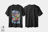 تیشرت مشکی طرح دار کولاژ بتمن ۶۶، دست نقاشی و طراحی دستی اثر هنر کریس هافمن | فروشگاه ایماژ