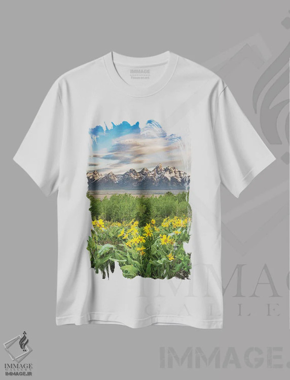 تیشرت سفید طرح دار آثار هاوی گاربر - فروشگاه ایماژ