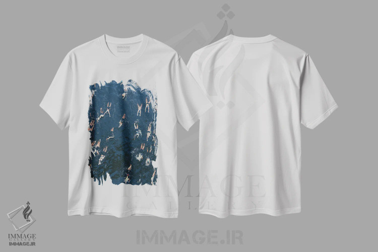 تیشرت سفید طرح دار شنا، تصاویر اکشن اثر سباستین هیلگتاگ | immage.ir