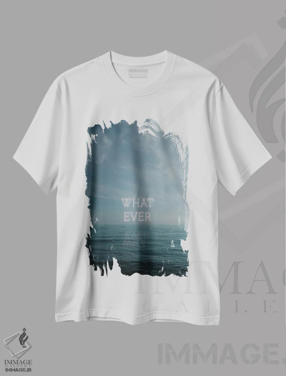 تیشرت سفید طرح دار هر چی ۲، دکور معاصر اثر سباستین هیلگتاگ | فروشگاه ایماژ