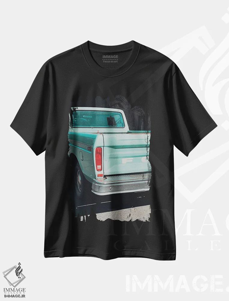 تیشرت مشکی طرح دار وانت آمریکایی ۲ اثر سباستین هیلگتاگ | immage.ir