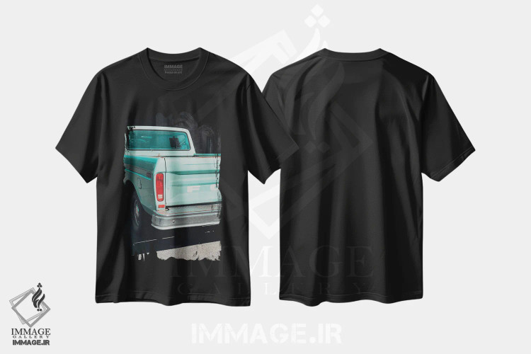 تیشرت مشکی طرح دار وانت آمریکایی ۲ اثر سباستین هیلگتاگ | immage.ir