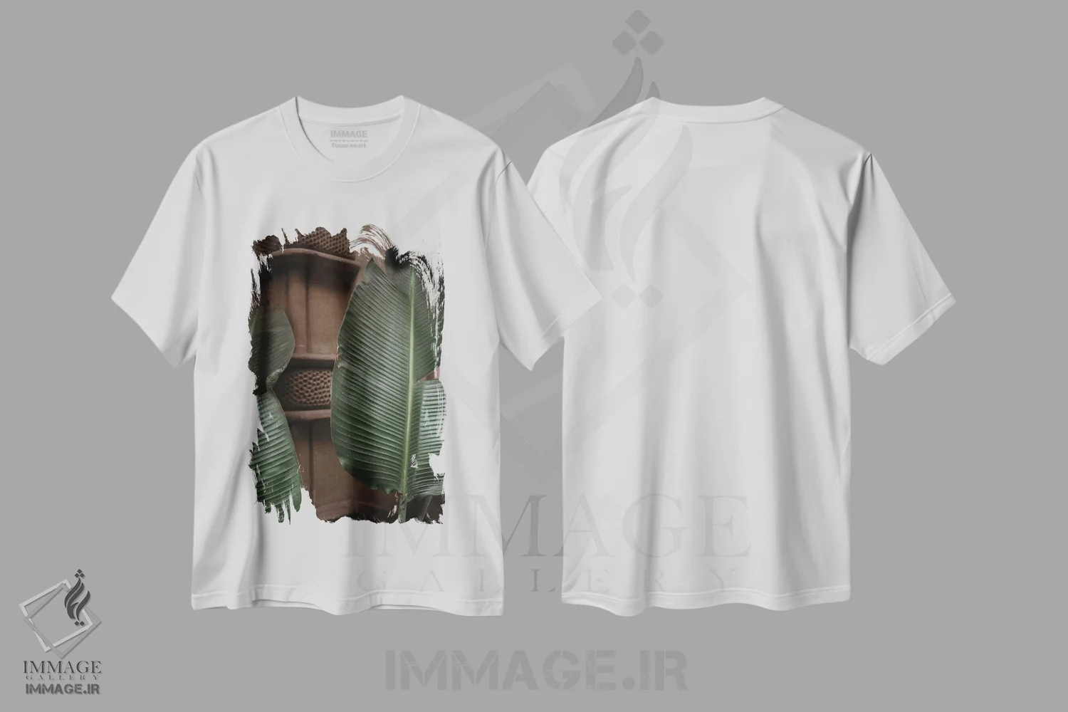تیشرت سفید طرح دار گیاهی، تزئینی اثر سباستین هیلگتاگ | immage.ir