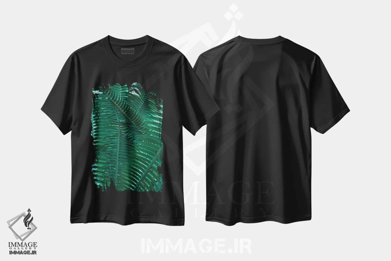 تیشرت مشکی طرح دار گیاهی، تزئینی اثر سباستین هیلگتاگ | immage.ir