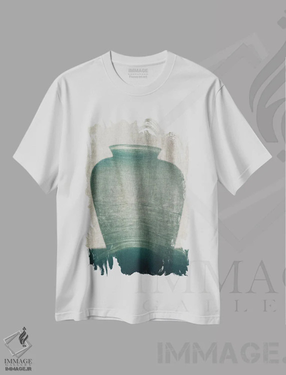 تیشرت سفید طرح دار بازتاب ها، عکاسی هنری فاخر اثر سباستین هیلگتاگ | immage.ir