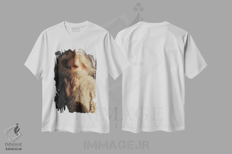 تیشرت سفید طرح دار غروب، عکاسی هنری فاخر اثر سباستین هیلگتاگ | immage.ir