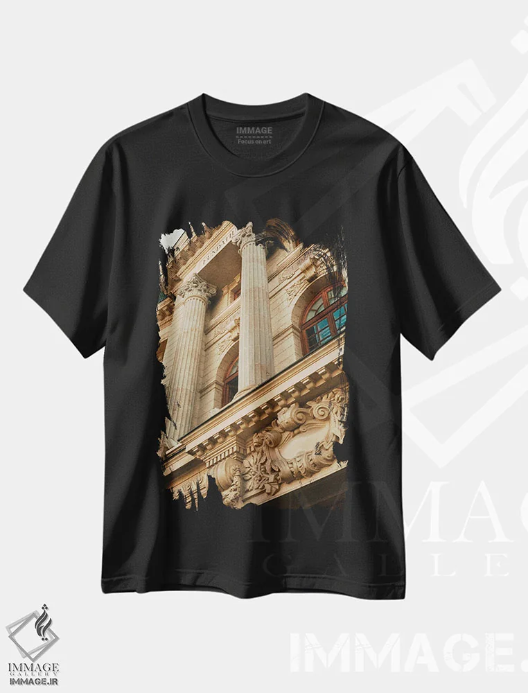تیشرت مشکی طرح دار مجموعه آنالوگ، تزئینی اثر سباستین هیلگتاگ | immage.ir