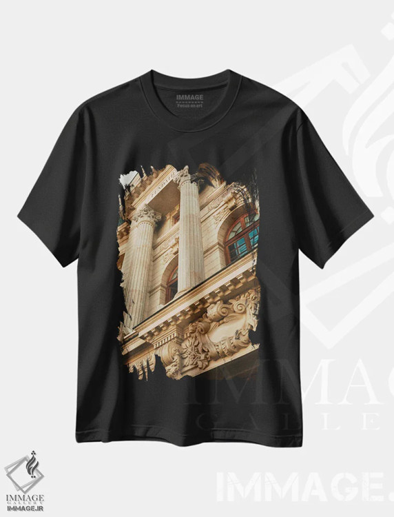 تیشرت مشکی طرح دار مجموعه آنالوگ، تزئینی اثر سباستین هیلگتاگ | immage.ir