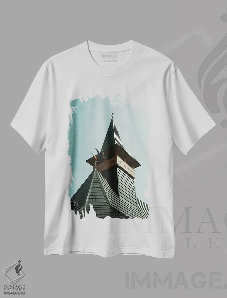 تیشرت سفید طرح دار مجموعه آنالوگ، تزئینی اثر سباستین هیلگتاگ | immage.ir