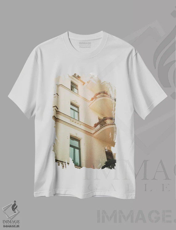 تیشرت سفید طرح دار مجموعه آنالوگ، تزئینی اثر سباستین هیلگتاگ | immage.ir