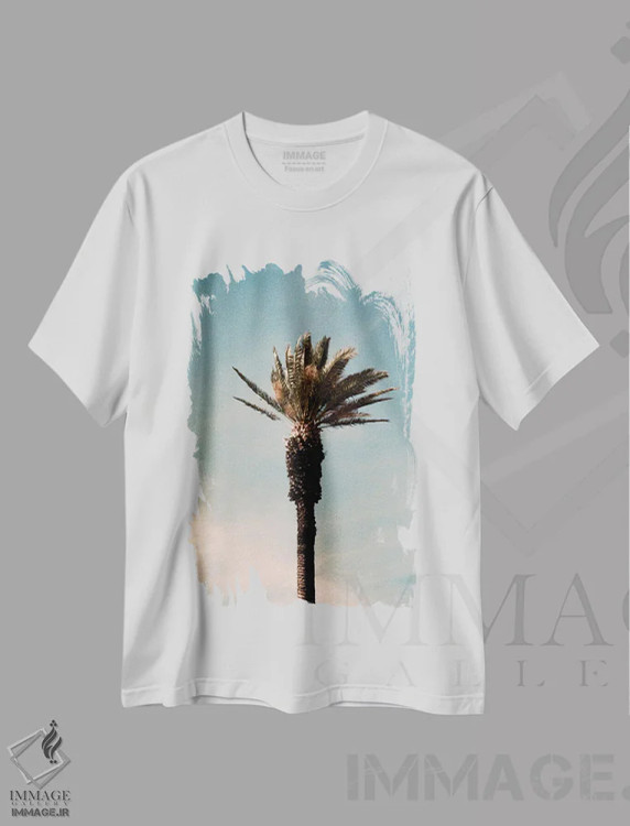 تیشرت سفید طرح دار مجموعه آنالوگ، تزئینی اثر سباستین هیلگتاگ | immage.ir