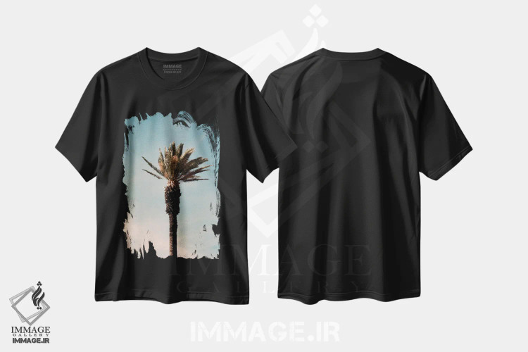 تیشرت مشکی طرح دار مجموعه آنالوگ، تزئینی اثر سباستین هیلگتاگ | فروشگاه ایماژ