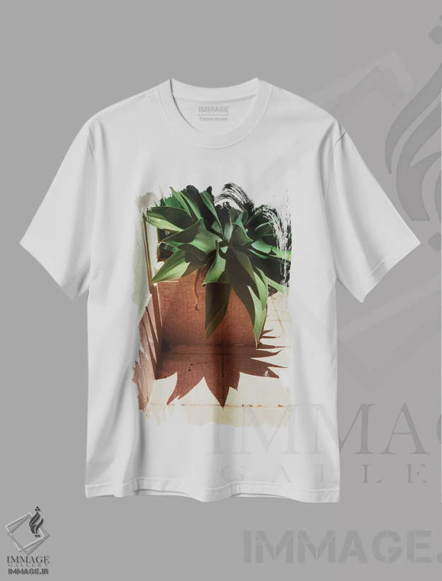 تیشرت سفید طرح دار مجموعه آنالوگ، تزئینی اثر سباستین هیلگتاگ | فروشگاه ایماژ