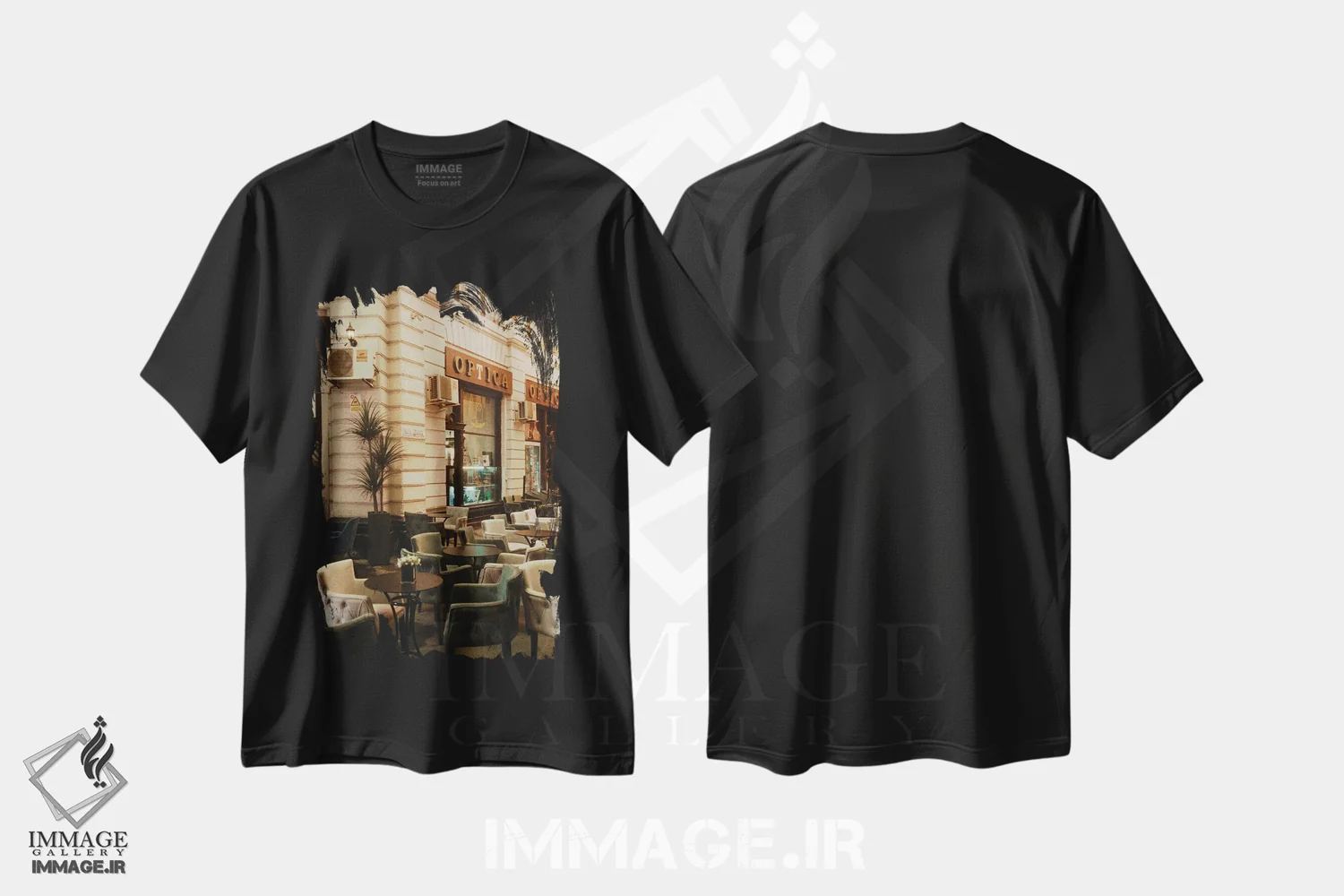 تیشرت مشکی طرح دار مجموعه آنالوگ، تزئینی اثر سباستین هیلگتاگ | immage.ir