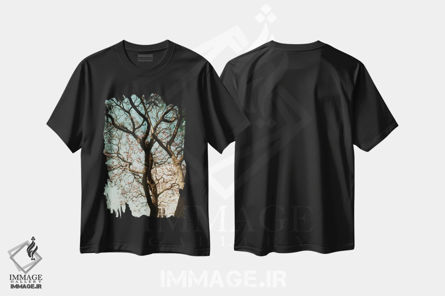 تیشرت مشکی طرح دار مجموعه آنالوگ، تزئینی اثر سباستین هیلگتاگ | فروشگاه ایماژ
