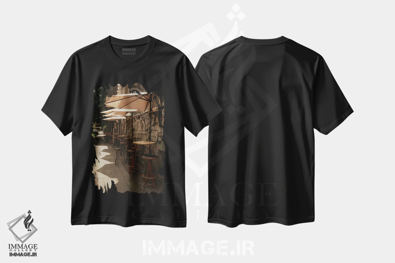 تیشرت مشکی طرح دار مجموعه آنالوگ، تزئینی اثر سباستین هیلگتاگ | immage.ir