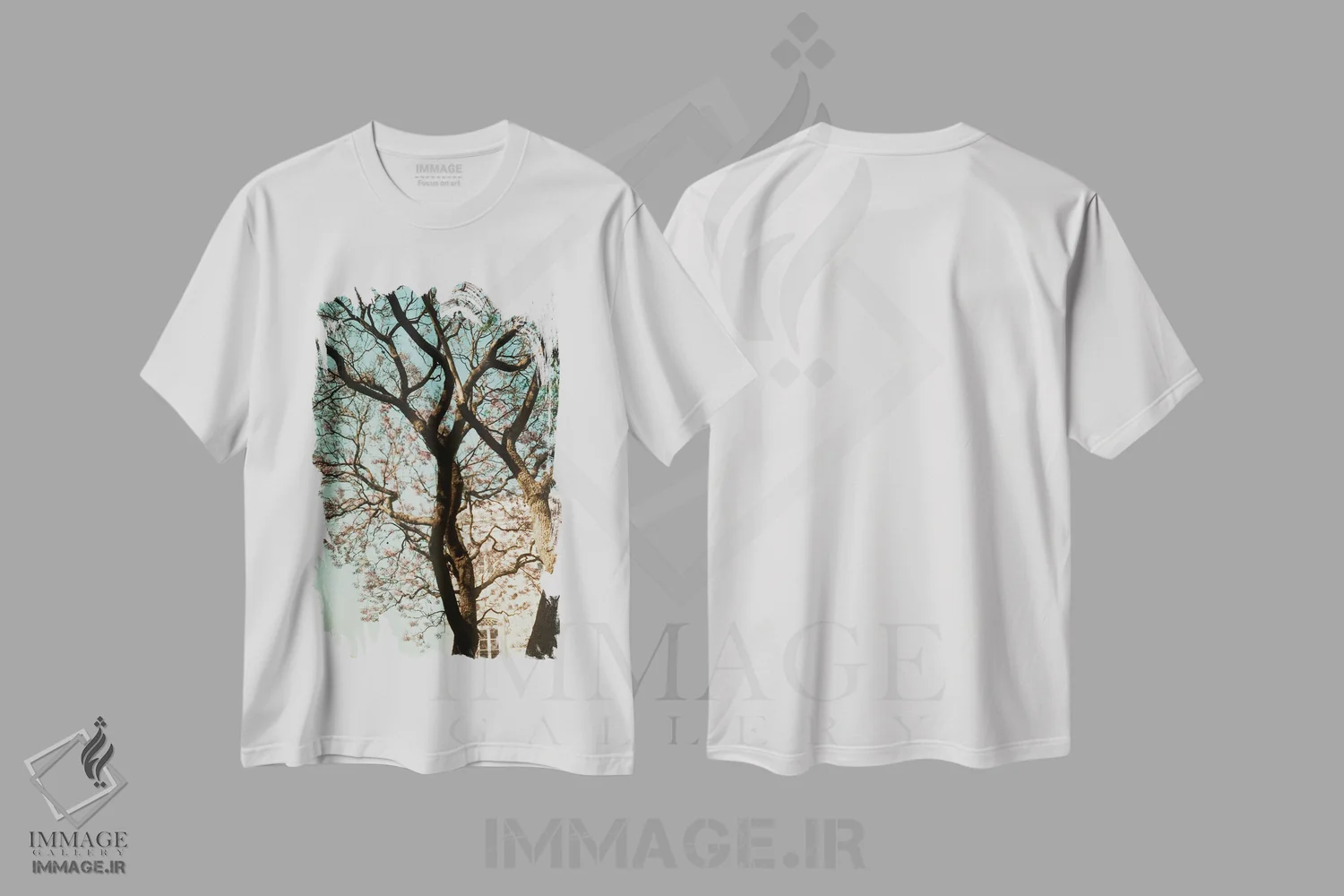 تیشرت سفید طرح دار مجموعه آنالوگ، تزئینی اثر سباستین هیلگتاگ | immage.ir