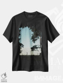 تیشرت مشکی طرح دار سیلوئتدرختان، تزئینی اثر سباستین هیلگتاگ | فروشگاه ایماژ