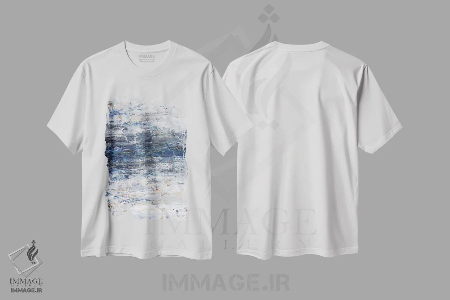 تیشرت سفید طرح دار اقیانوسی از آسمان اثر هیاریو گوتیرز | immage.ir