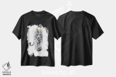 تیشرت مشکی طرح دار ملکه ببر سفید، هنر دیجیتال اثر هدر گری | فروشگاه ایماژ