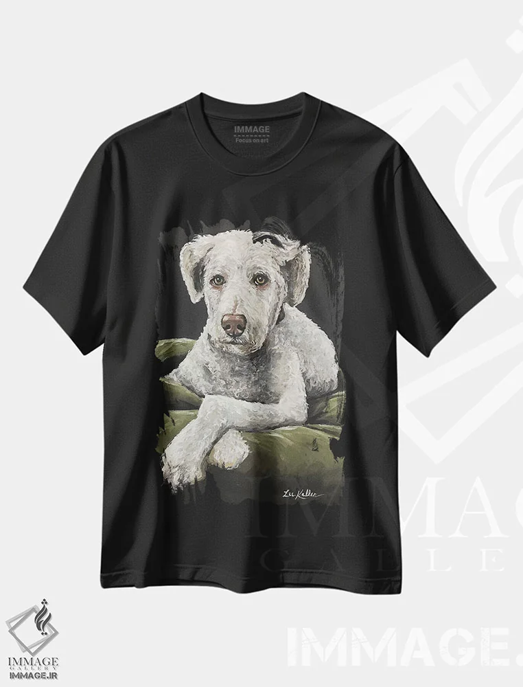 تیشرت مشکی طرح دار گلدن دودل خونسرد، مدیوم اثر هیپی هاوند استودیوز | فروشگاه ایماژ