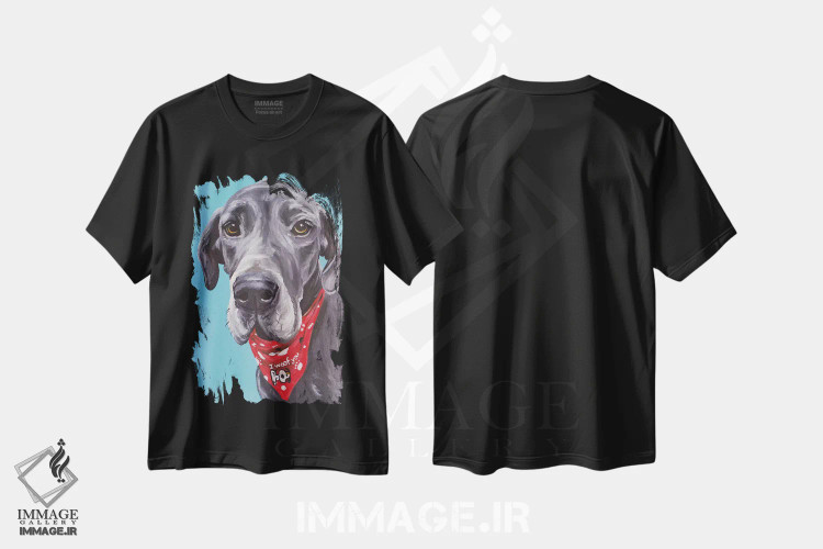 تیشرت مشکی طرح دار گرِیت دین جیک، دکور معاصر اثر هیپی هاوند استودیوز | immage.ir