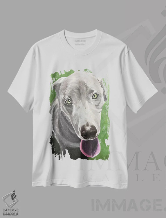 تیشرت سفید طرح دار گریت دین، مدیوم اثر هیپی هاوند استودیوز | فروشگاه ایماژ