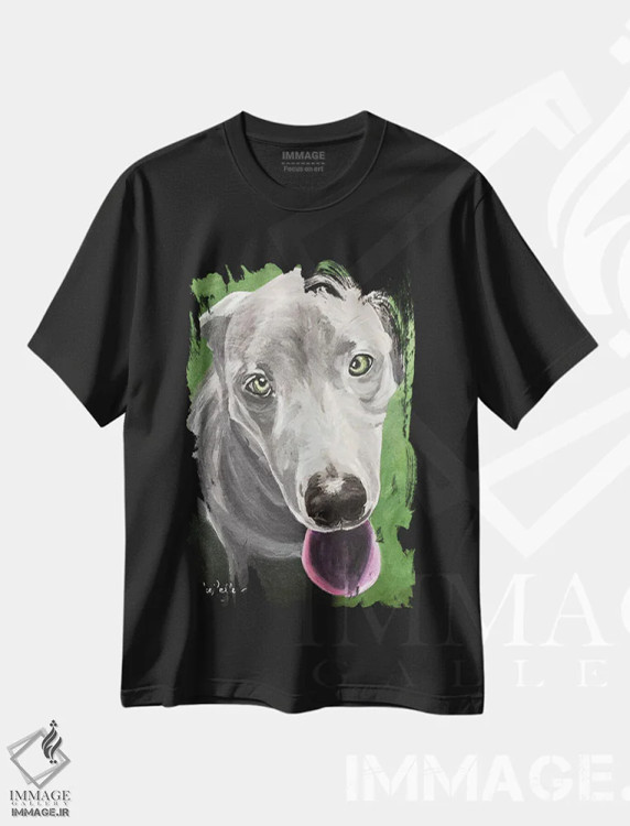 تیشرت مشکی طرح دار گریت دین، مدیوم اثر هیپی هاوند استودیوز | immage.ir