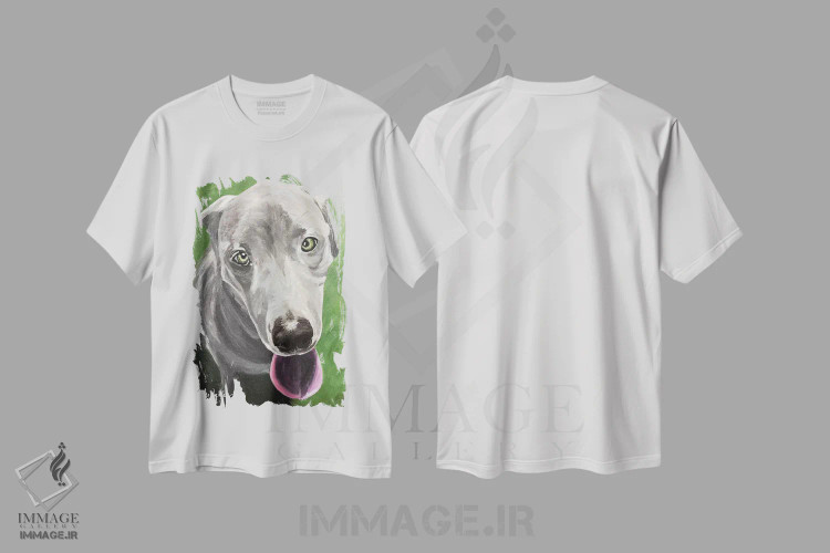 تیشرت سفید طرح دار گریت دین، مدیوم اثر هیپی هاوند استودیوز | فروشگاه ایماژ