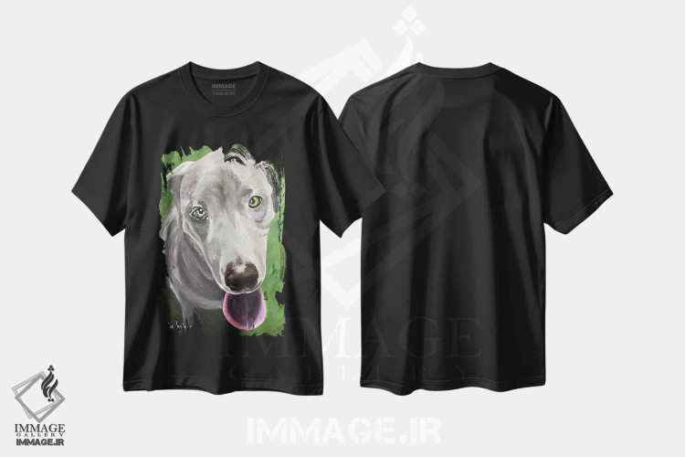 تیشرت مشکی طرح دار گریت دین، مدیوم اثر هیپی هاوند استودیوز | immage.ir