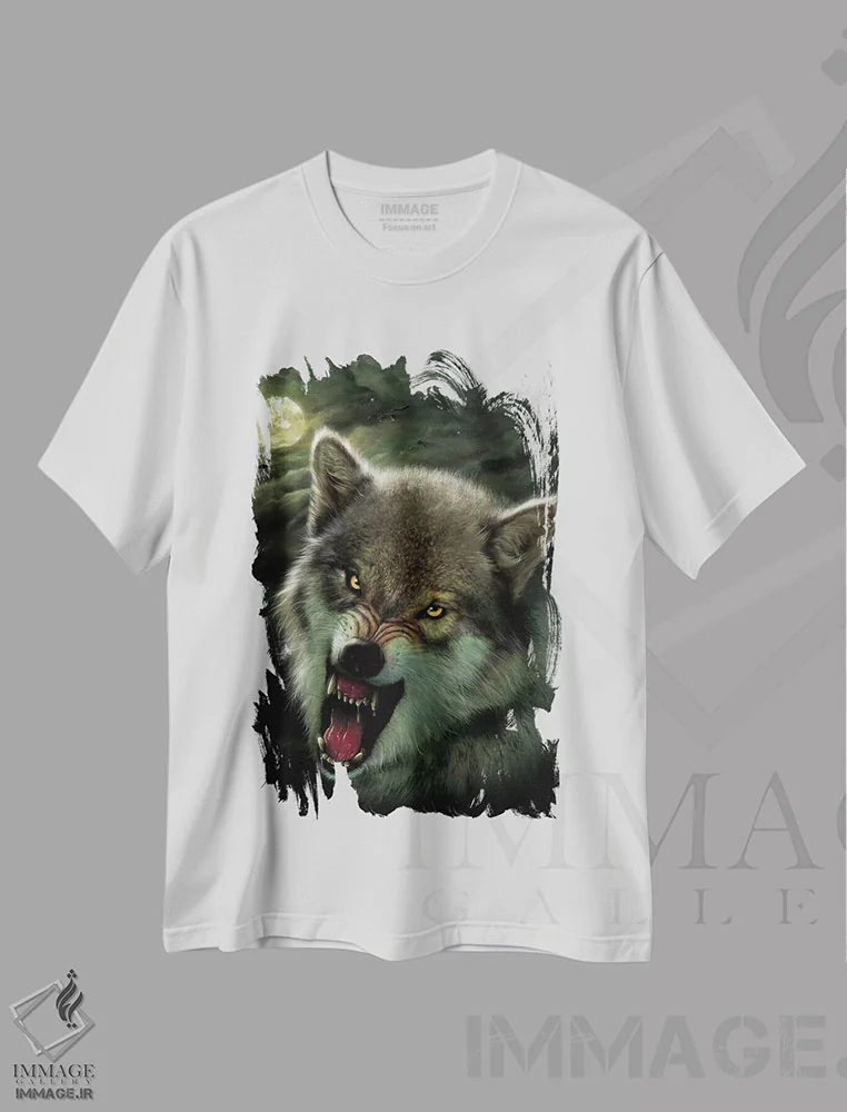تیشرت سفید طرح دار نژاد شب، تزئینی اثر وینسنت های | immage.ir
