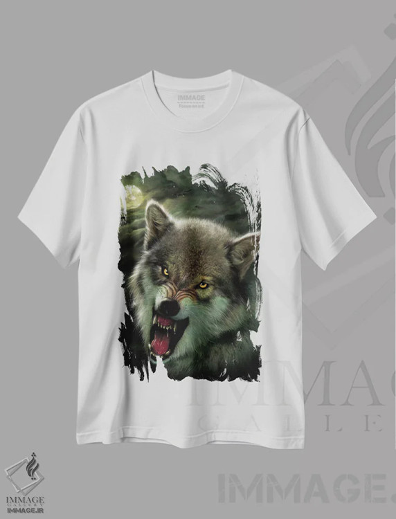 تیشرت سفید طرح دار نژاد شب، تزئینی اثر وینسنت های | immage.ir