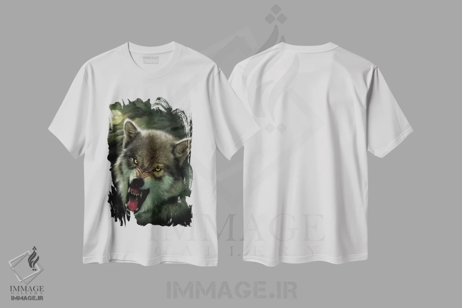 تیشرت سفید طرح دار نژاد شب، تزئینی اثر وینسنت های | immage.ir