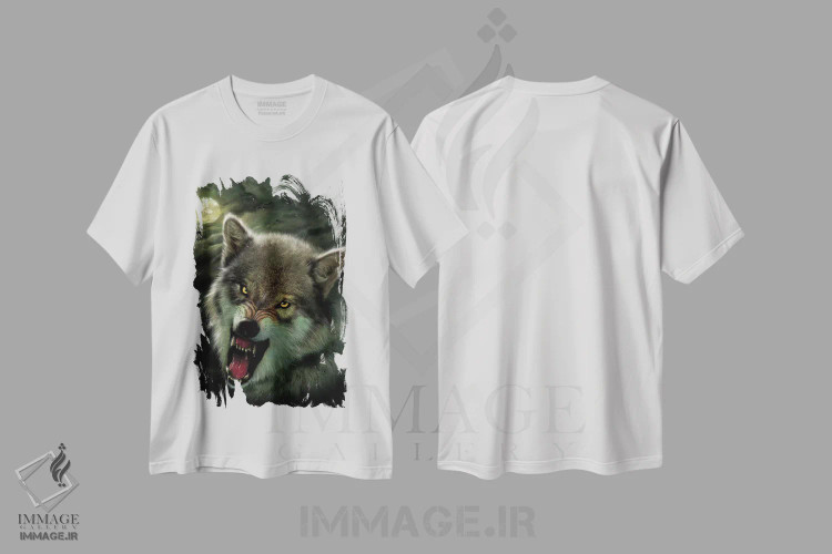 تیشرت سفید طرح دار نژاد شب، تزئینی اثر وینسنت های | immage.ir