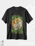 تیشرت مشکی طرح دار ببر یین یانگ، تزئینی اثر وینسنت های | immage.ir