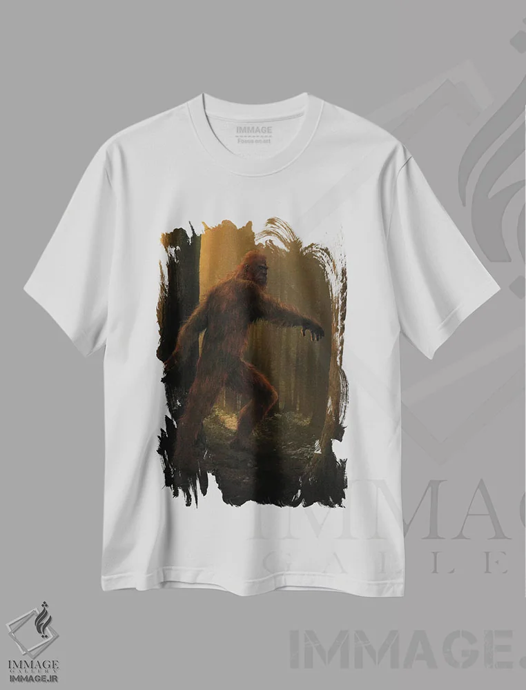 تیشرت سفید طرح دار پاگنده، تزئینی اثر وینسنت های | فروشگاه ایماژ
