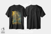 تیشرت مشکی طرح دار چرخه زندگی، تزئینی اثر وینسنت های | immage.ir