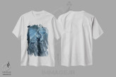 تیشرت سفید طرح دار اژدهای نقره ای، تزئینی اثر وینسنت های | فروشگاه ایماژ
