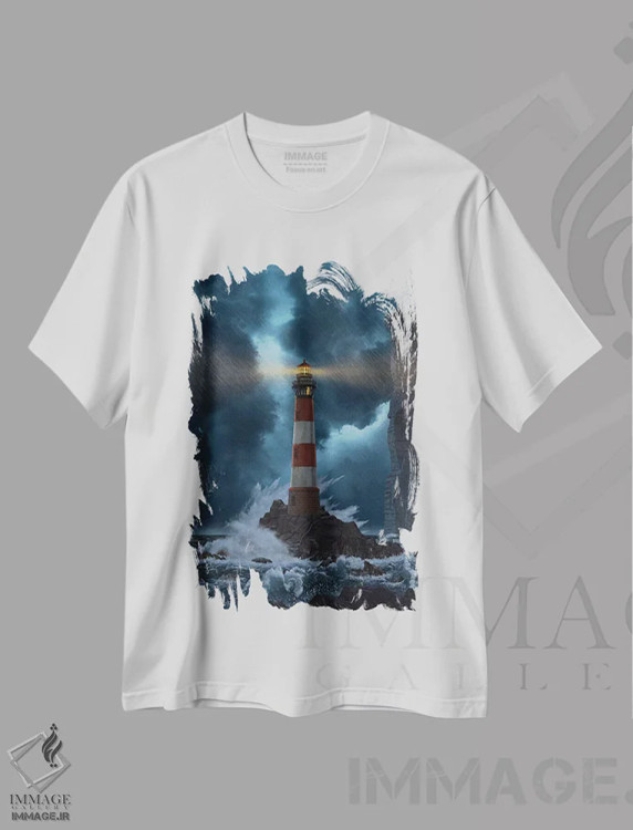 تیشرت سفید طرح دار شکست ناپذیر، تزئینی اثر وینسنت های | immage.ir