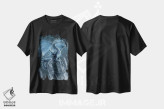 تیشرت مشکی طرح دار اژدهای نقره ای، تزئینی اثر وینسنت های | immage.ir