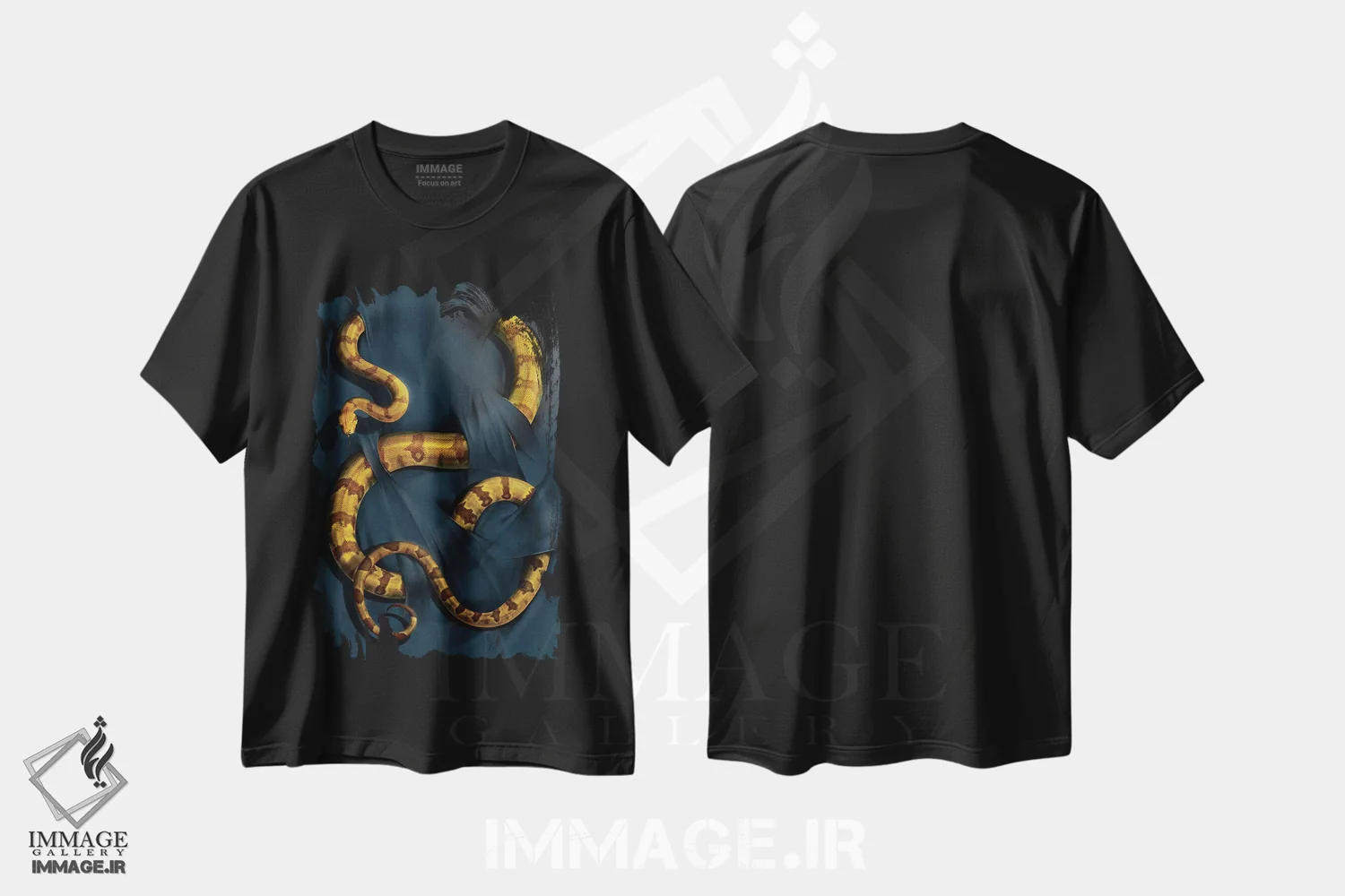 تیشرت مشکی طرح دار بوآ، تزئینی اثر وینسنت های | immage.ir