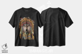 تیشرت مشکی طرح دار رئیس روح گرگ، تزئینی اثر وینسنت های | immage.ir