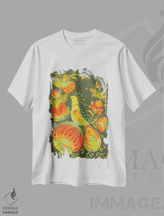 تیشرت سفید طرح دار رویای محبوب او، تزئینی اثر هالینا کولگا | فروشگاه ایماژ