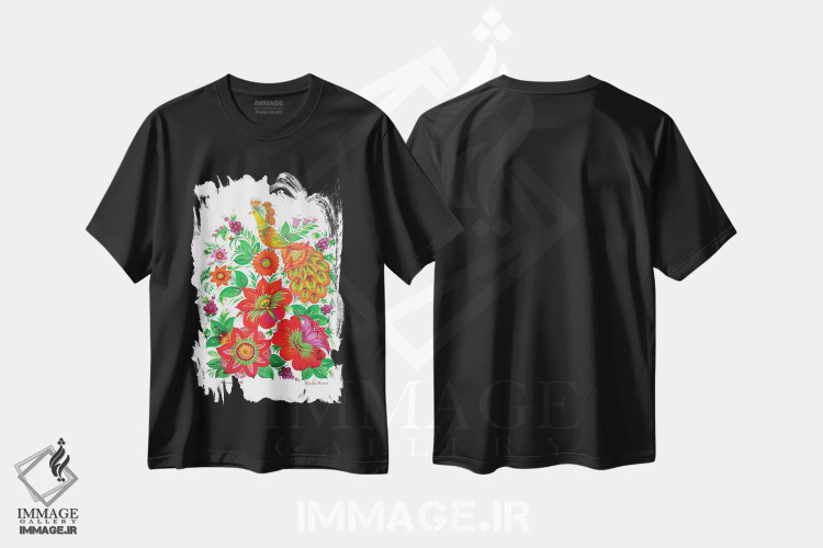 تیشرت مشکی طرح دار کومانو، دکور بوهمی اثر هالینا کولگا | immage.ir