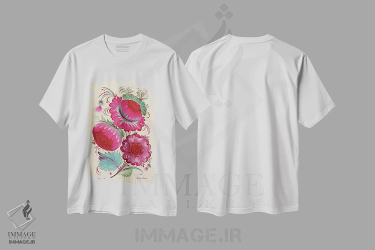 تیشرت سفید طرح دار کومانو، تزئینی اثر هالینا کولگا | immage.ir