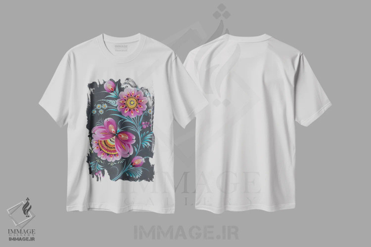 تیشرت سفید طرح دار عشق عجیب و غریب، دکور معاصر اثر هالینا کولگا | immage.ir
