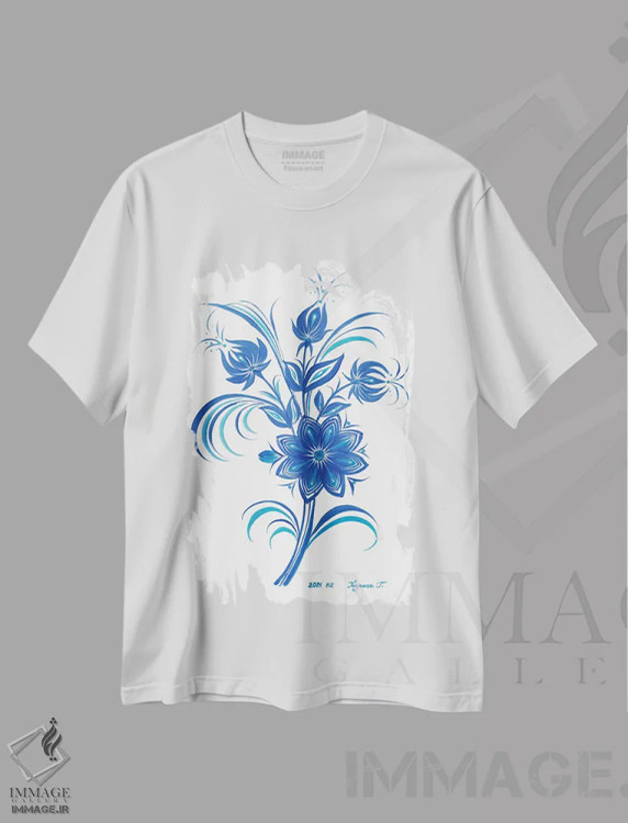 تیشرت سفید طرح دار داستان زمستانی، تزئینی اثر هالینا کولگا | فروشگاه ایماژ